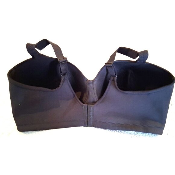 Vanity Fair 71380 Black Side Smoothing Back Full Figure Wirefree Bra 42DDD - Picture 4 of 5